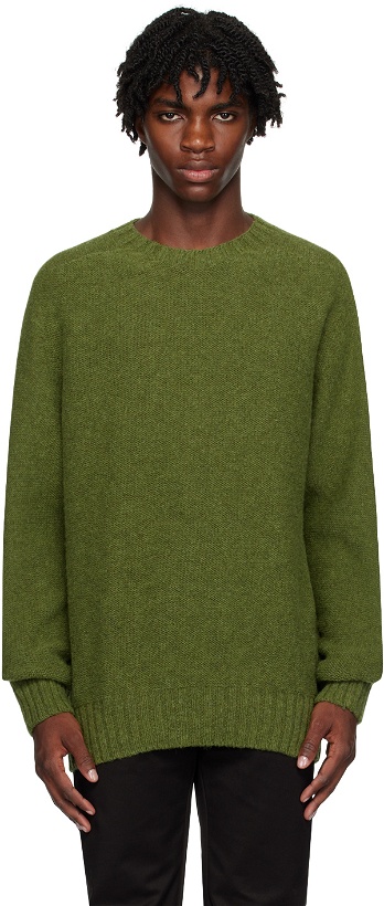Photo: Universal Works Green Seamless Sweater