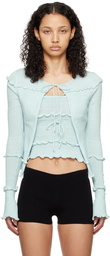 GUIZIO Blue Balena Cardigan