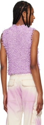 MSGM Purple Ribbon Tank Top