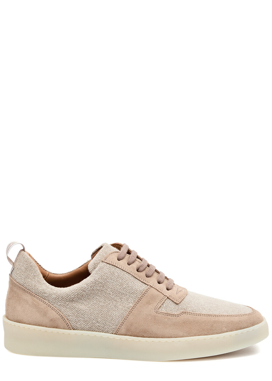 Aurélien Bayside Panelled Canvas Sneakers Beige