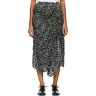 Chika Kisada Black and White Ruched Skirt