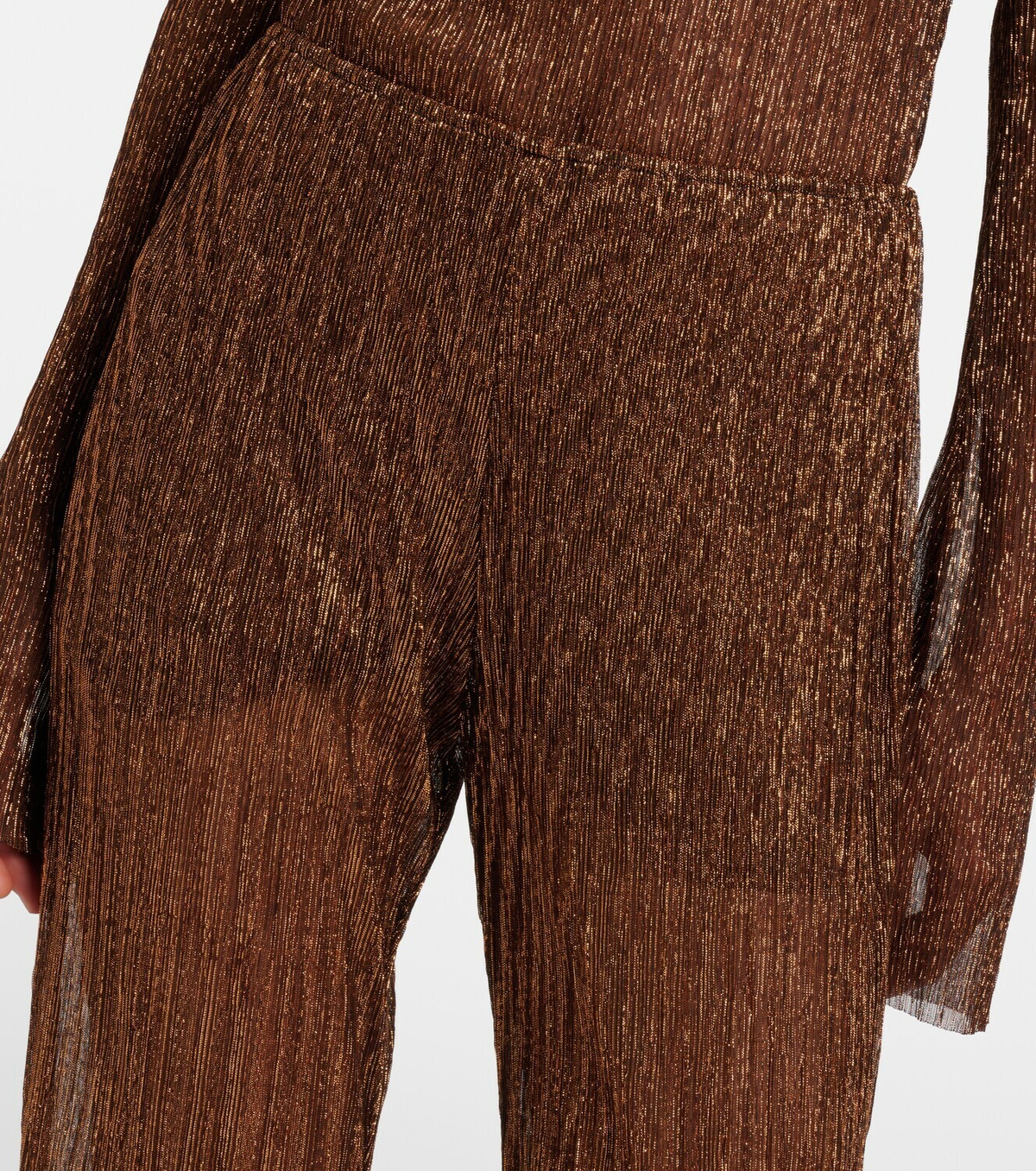 Cala de la Cruz Dries lamé flared pants