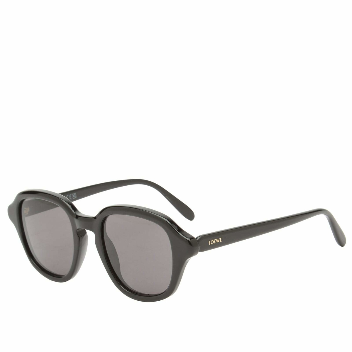 Loewe Eyewear Slim Square Sunglasses in Black/Grey 