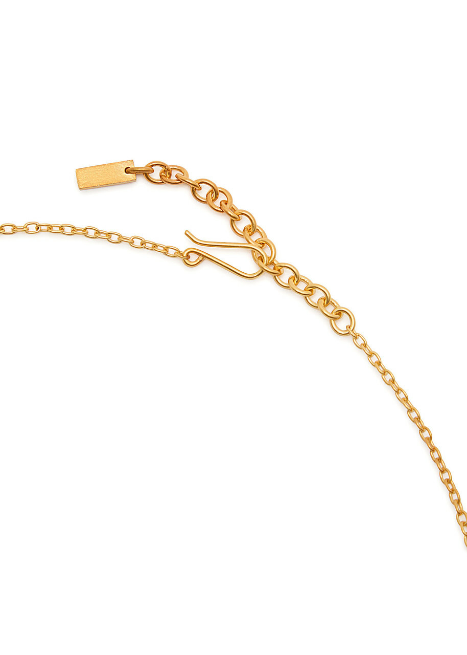 Completedworks Floral Charm-embellished 18kt Gold-plated Necklace - One Size