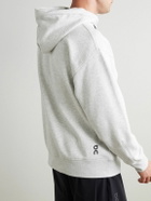 ON - Club Logo-Print Organic Cotton-Blend Jersey Hoodie - Gray