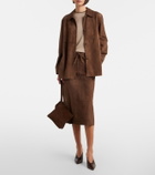 'S Max Mara Suede midi skirt