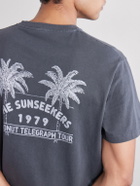 Hartford - Sunseekers Logo-Print Cotton-Jersey T-Shirt - Gray