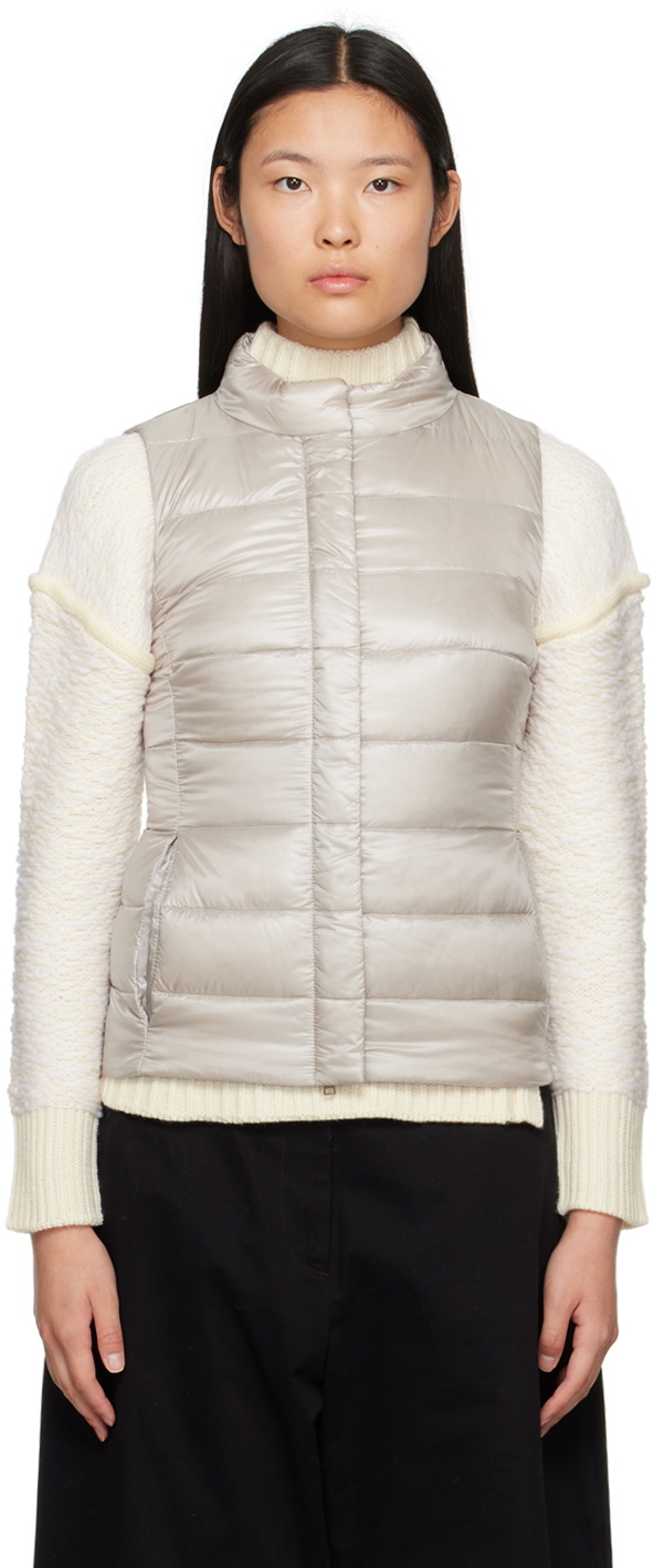 Herno Taupe Giulia Down Vest Herno