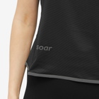 SOAR Women's Printed Singlet in Black