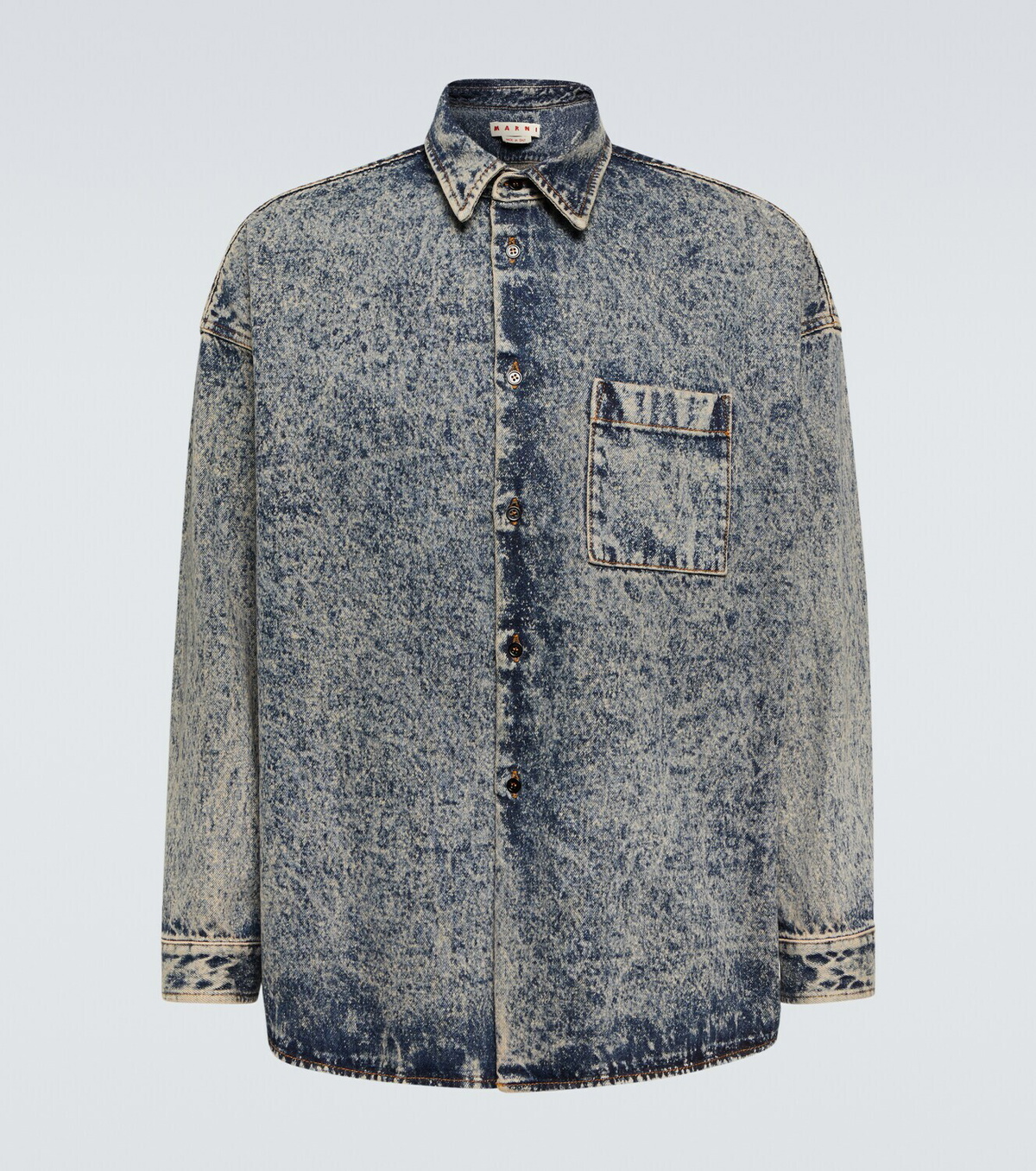 Marni Acid wash denim shirt