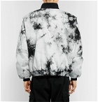BILLY - Tie-Dyed Cotton-Twill Bomber Jacket - White