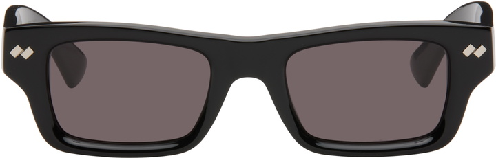 Photo: Bottega Veneta Black Dizzy Square Sunglasses