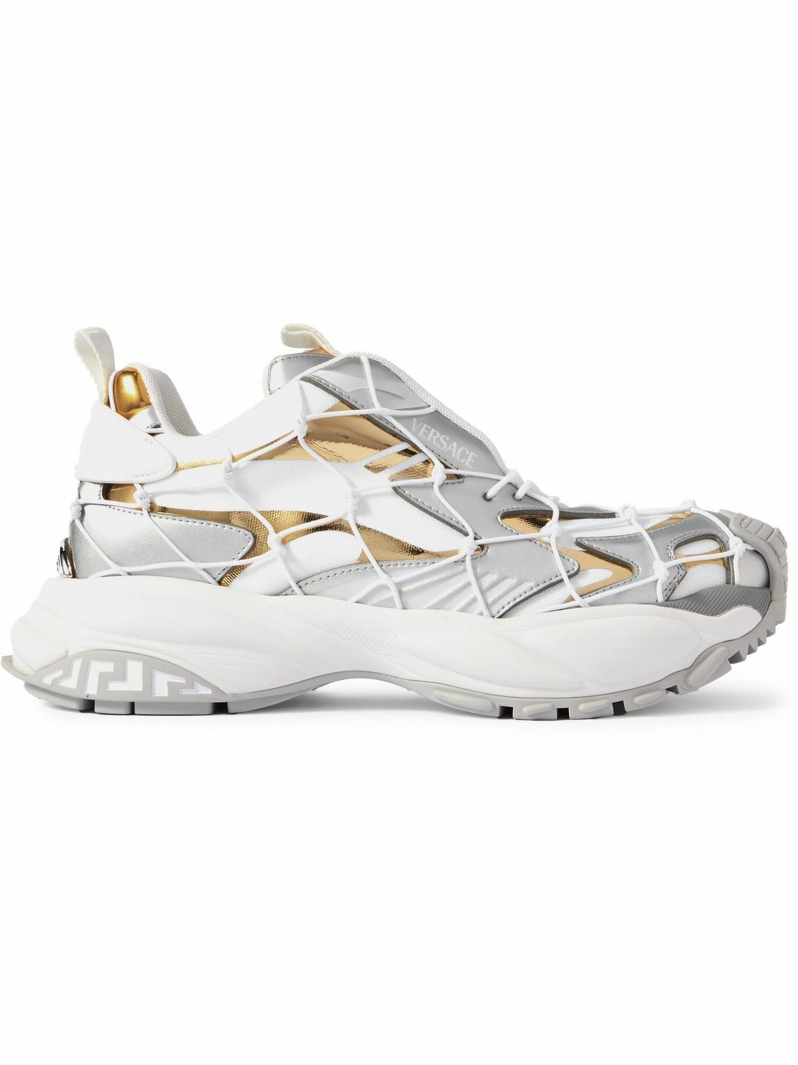 Versace - Mercury M_VS_03 Rope, Leather and Mesh Sneakers - White