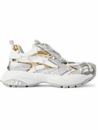 Versace - Mercury M_VS_03 Rope, Leather and Mesh Sneakers - White