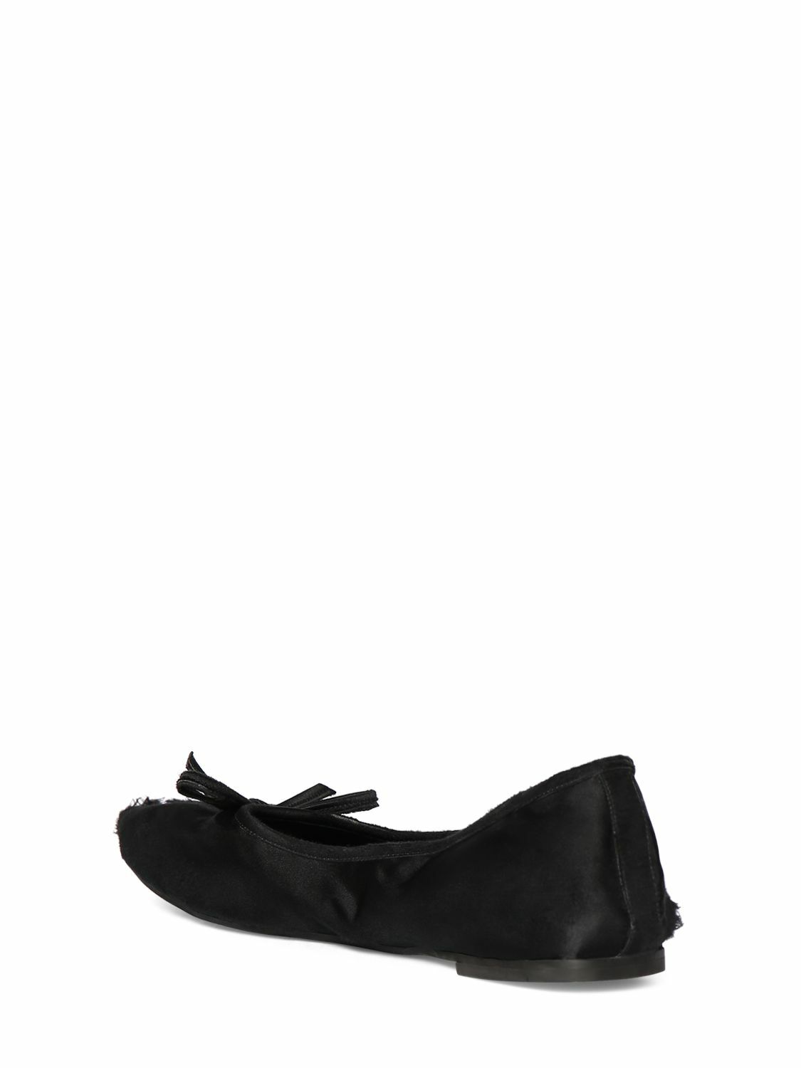 BALENCIAGA - Leopold Satin Ballerina Flats Balenciaga