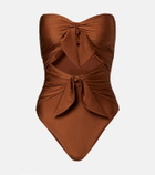Zimmermann Bow-detail cutout swimsuit