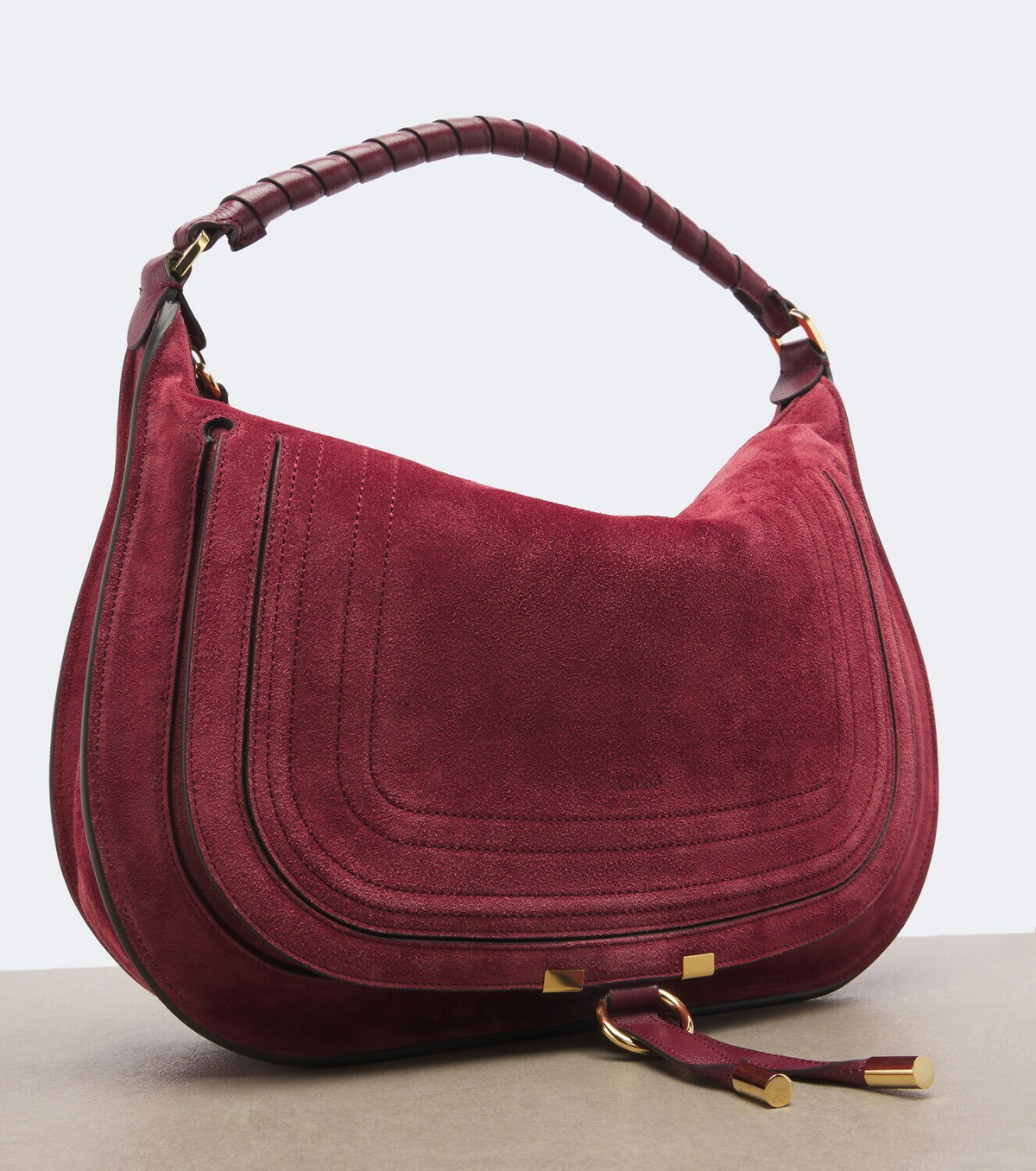 Chloé Marcie Large suede shoulder bag
