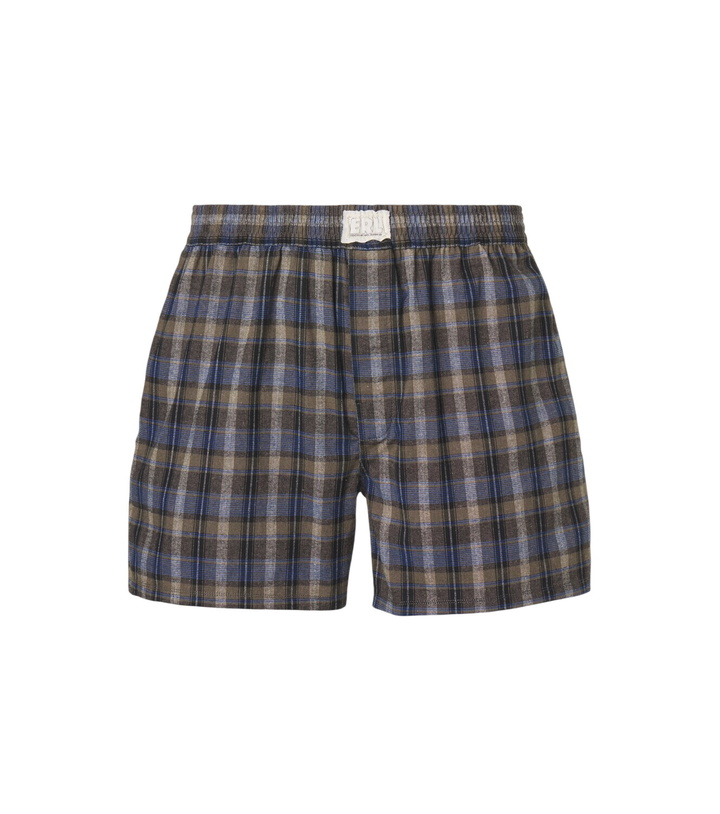 Photo: ERL Checked cotton-blend boxers