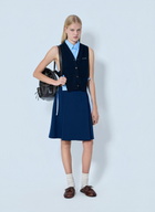 Miu Miu V-Neck Logo Vest