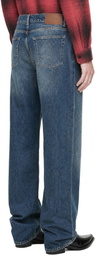 OUR LEGACY Navy Carlson Cut Jeans