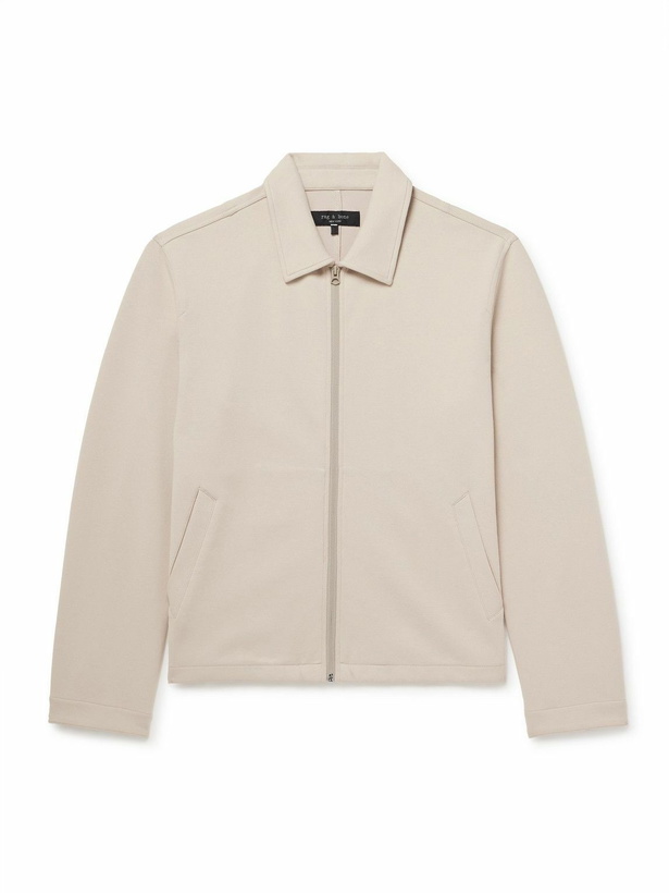 Photo: Rag & Bone - Melrose Cotton-Blend Ponte Track Jacket - Neutrals