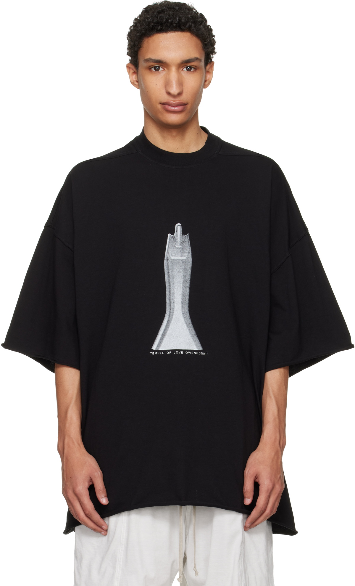 Rick Owens DRKSHDW Black Temple Tommy T-shirt