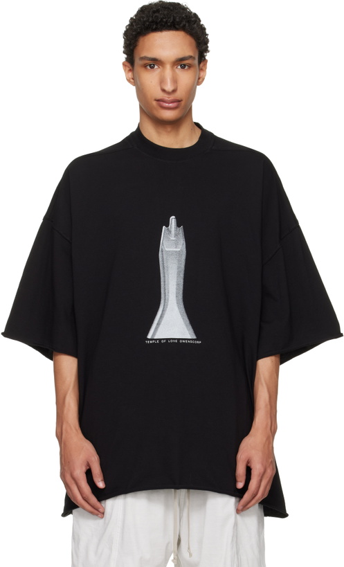 Photo: Rick Owens DRKSHDW Black Temple Tommy T-shirt