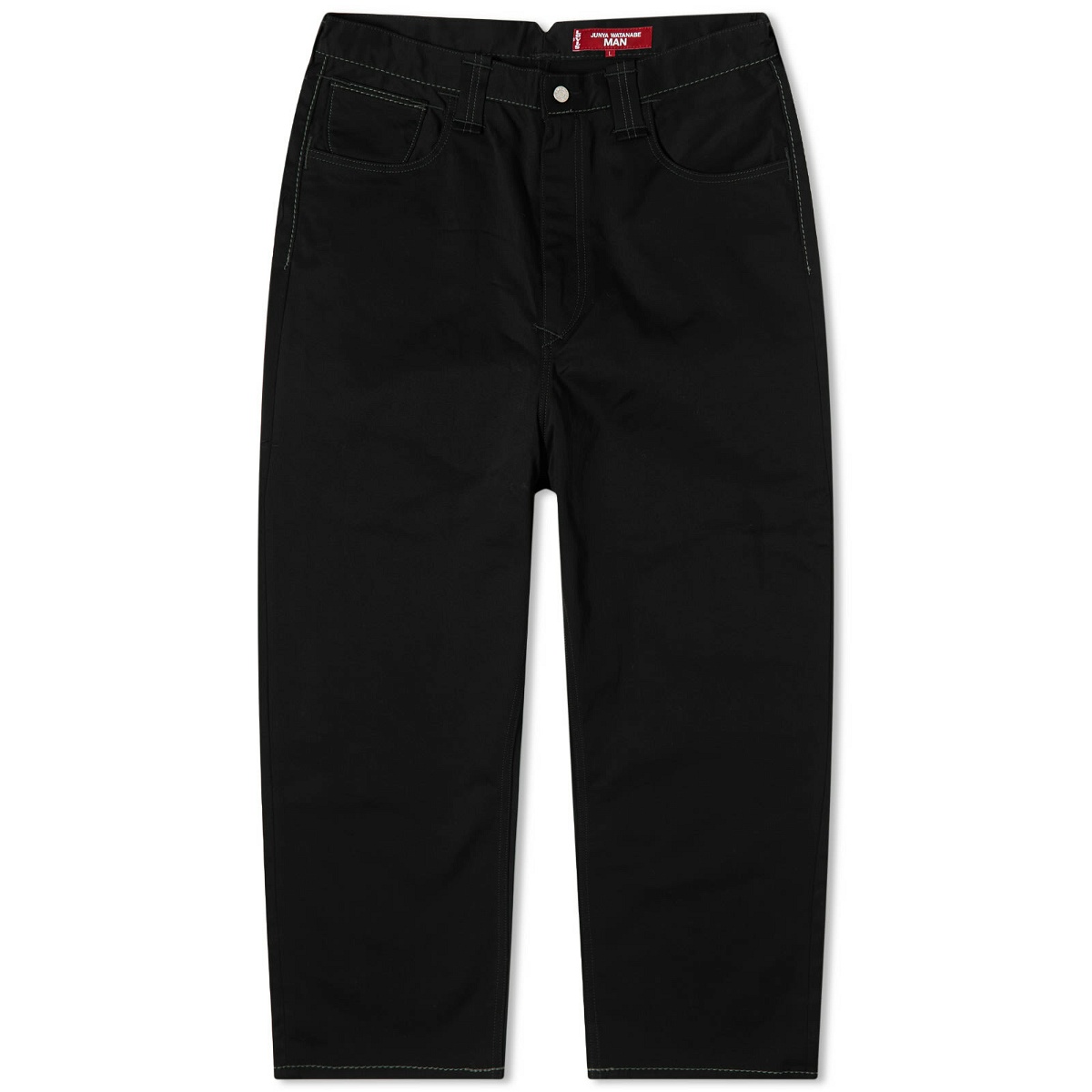 Photo: Junya Watanabe MAN Men's x Levi's Stretch Cloth Tapered Jeans in Black