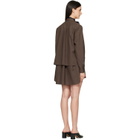 sacai Brown Suiting Minidress