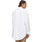 JW Anderson White Poplin Oversized Shirt