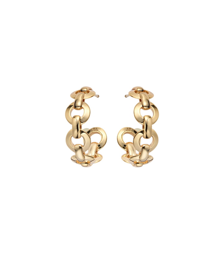 Photo: Jennifer Fisher 14kt gold-plated huggie earrings