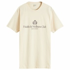 Sporty & Rich Women's H&W Crest T-Shirt in Cream