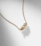 Marie Lichtenberg Coco Micro 18kt gold locket necklace with rubies