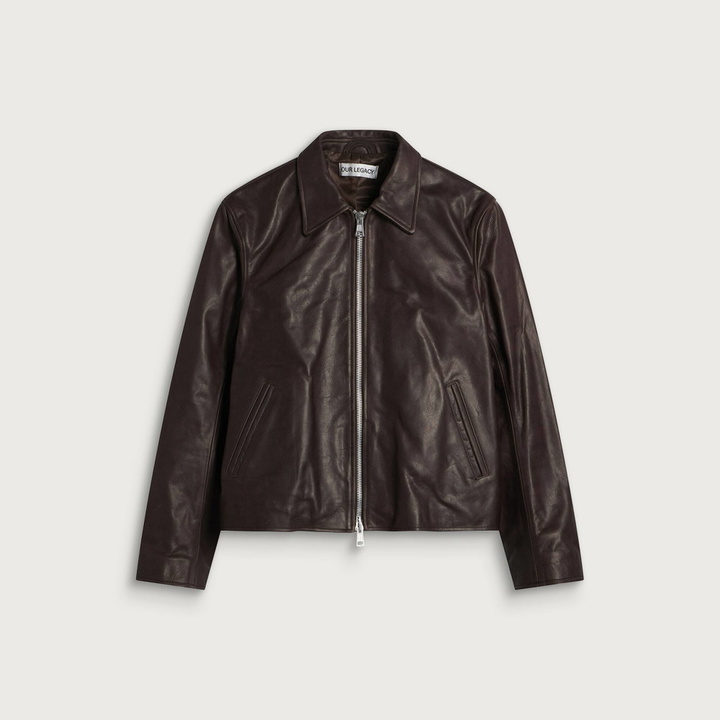 Photo: Our Legacy Men's Waxed Bovine Mini Jacket in Matted Brown