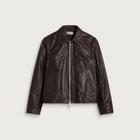 Our Legacy Men's Waxed Bovine Mini Jacket in Matted Brown