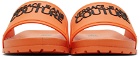Versace Jeans Couture Orange Logo Slides