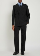 Valentino Garavani Double-breasted Wool Blazer Black