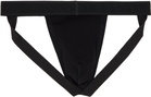 TOM FORD Black Cotton Jock Strap