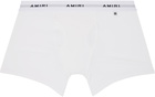 AMIRI Two-Pack White Logo Patch Boxer Briefs