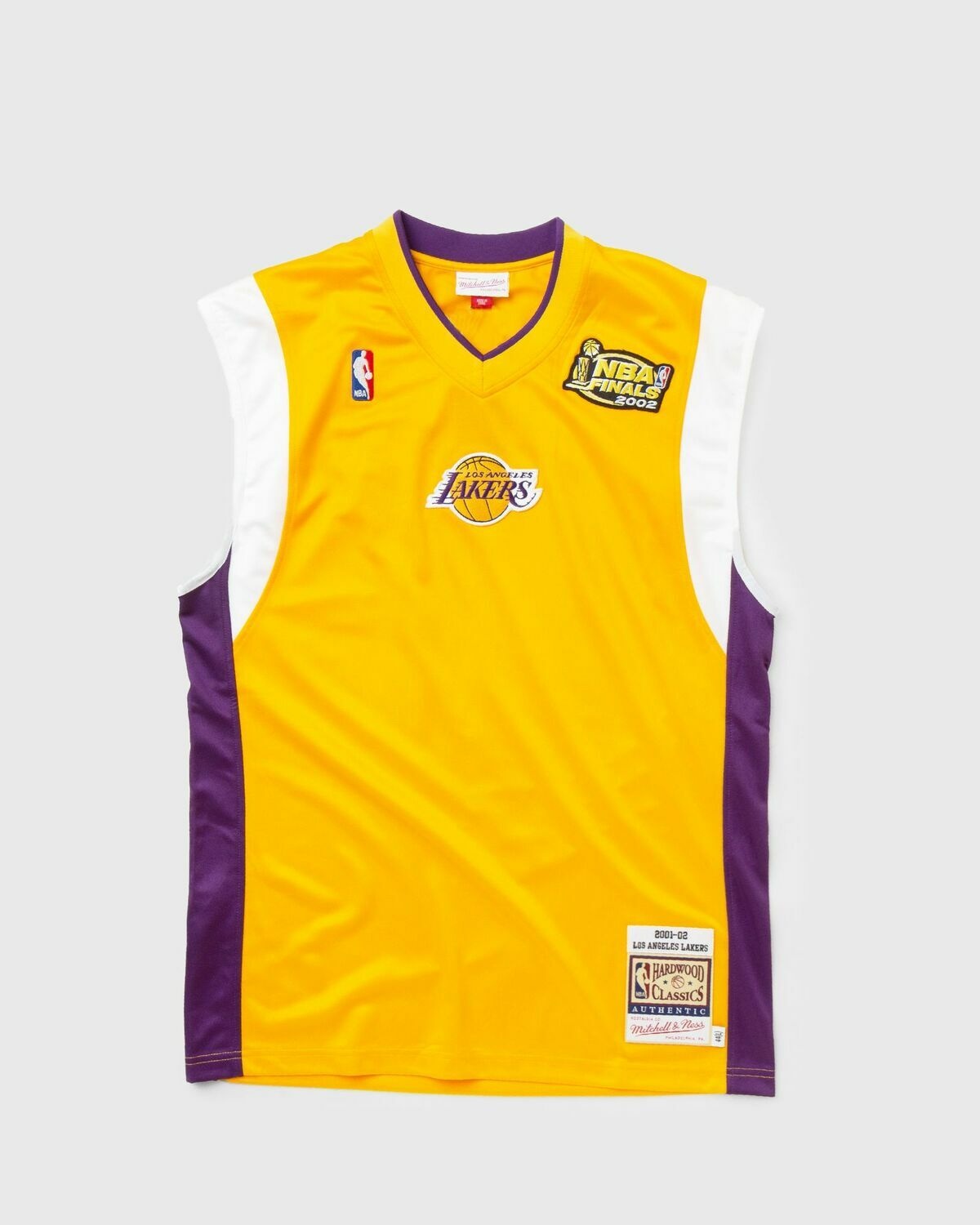 Mitchell & Ness Nba Authentic Shooting Shirt Los Angeles Lakers 2001 02 Yellow - Mens - Jerseys