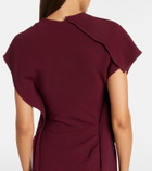 Victoria Beckham Victoria draped cady midi dress
