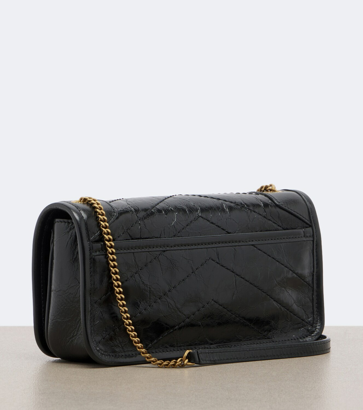 Saint Laurent Niki leather wallet on chain
