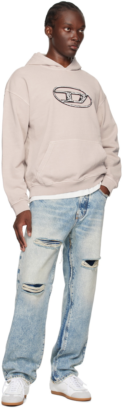Diesel Gray S-Boxt-Hood-Q7 Hoodie Diesel