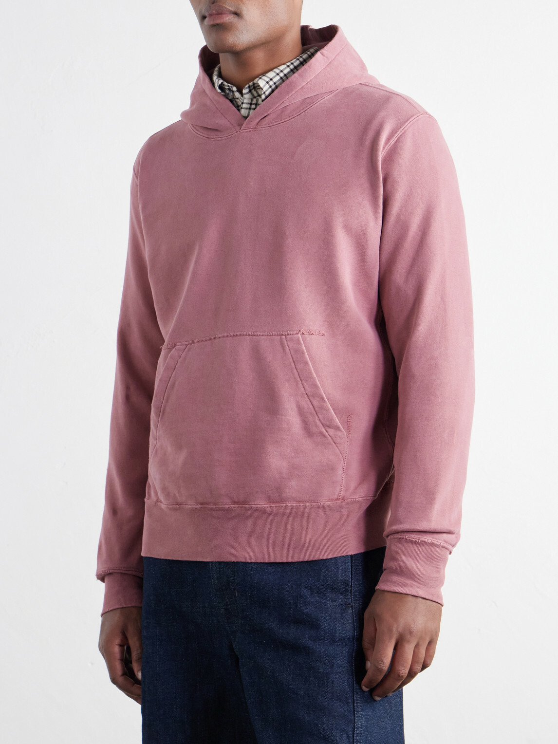 Remi Relief - Cotton-Fleece Hoodie - Red