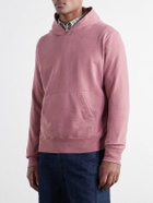 Remi Relief - Cotton-Fleece Hoodie - Red