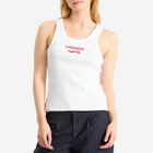 Charles Jeffrey Loverboy Women's Logo Tank Top in White And Red