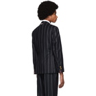 Thom Browne Navy Stripe Classic Sport Coat