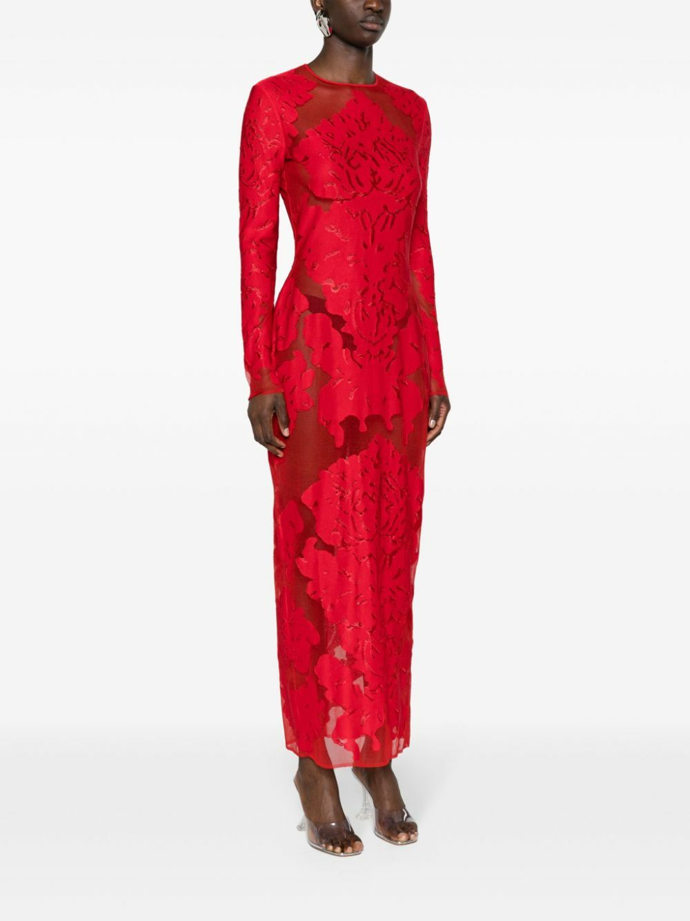 open lace back dress Heart Damask Dress
