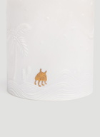 Mojave Palm Candle in White