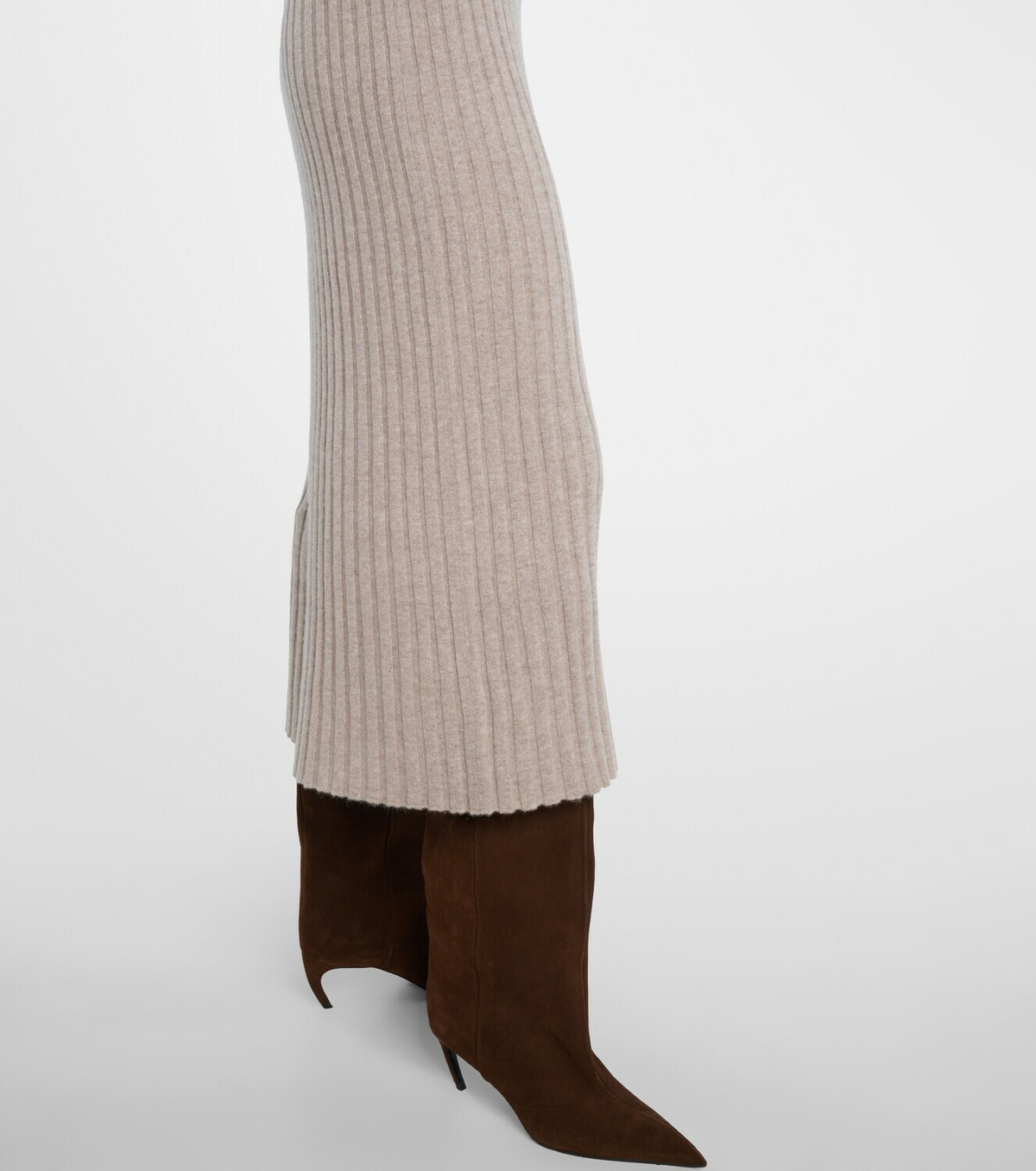 Jardin des Orangers Knitted cashmere polo dress